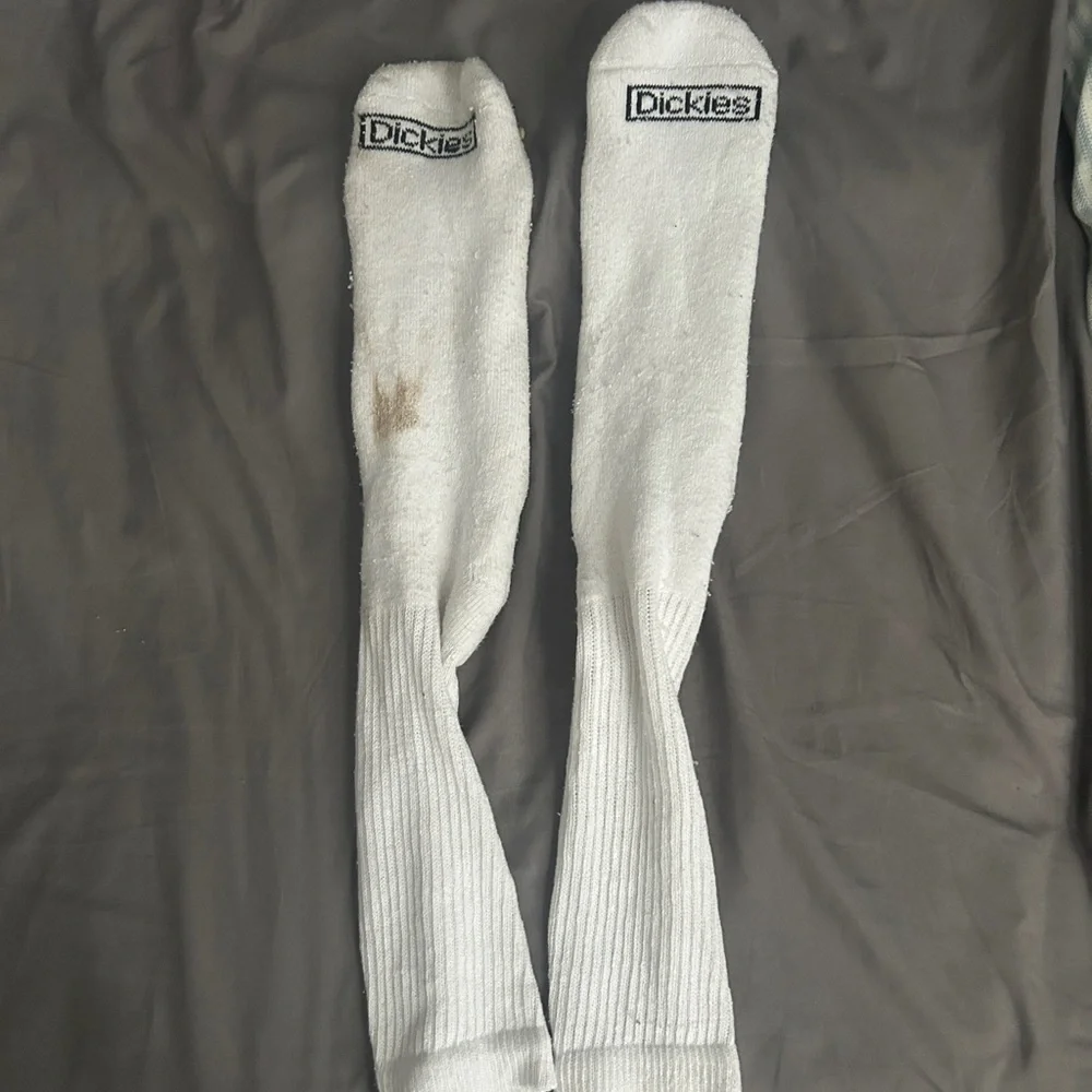 Women’s White Long Gym Socks - Picture 2 of 2